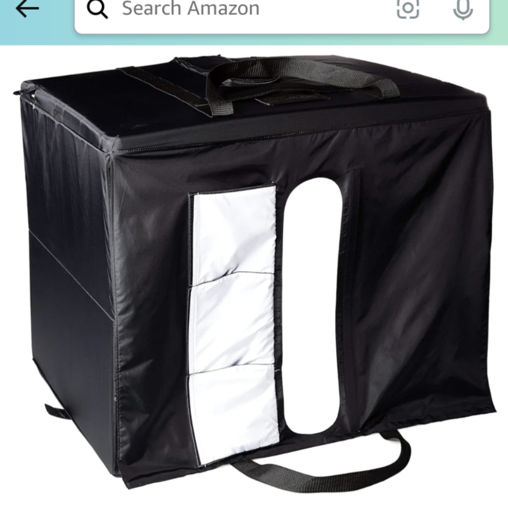 Amazon Basics Portable Foldable Photo Studio Box with LED Light, 1 Count (Pack o